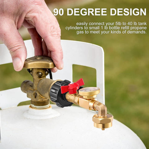 WedFeir outdoor-use propane refilling solution for grills and stoves.