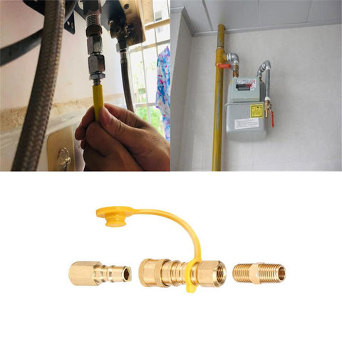 WedFeir solid-brass gas fittings offer durability and corrosion resistance