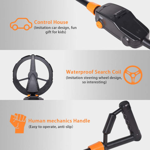 Wedigout 6-5 inch waterproof coil for water edge treasure hunts