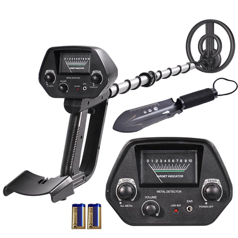 Wedigout adjustable-stem metal detector for kids, comfortable height range and easy handling for treasure hunts