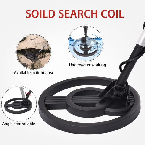 Wedigout metal detector ideal for beach and backyard treasure hunts and security checks