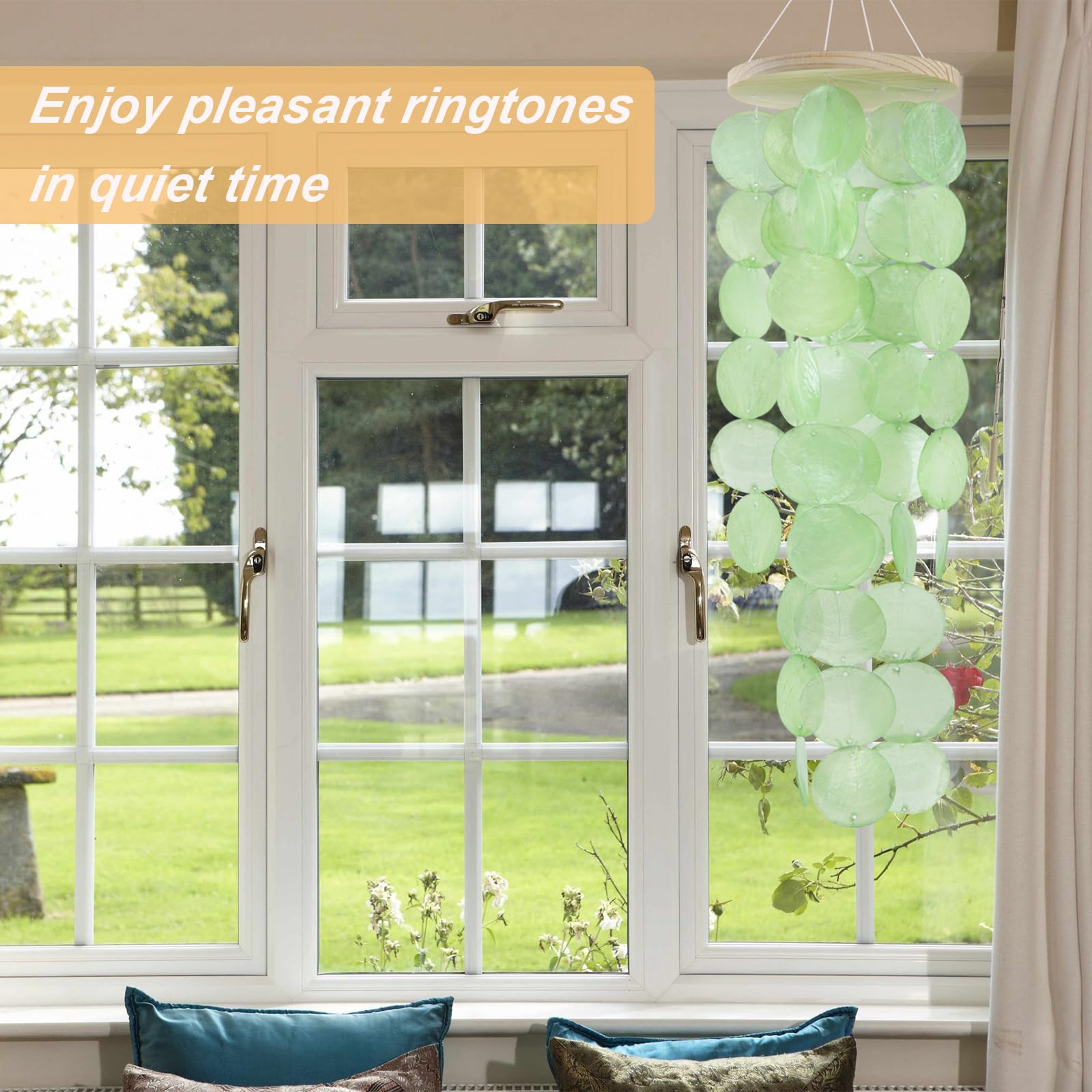 WeDoSoy wind chimes handcrafted artistry with capiz shell details