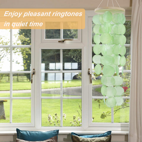 WeDoSoy wind chimes handcrafted artistry with capiz shell details