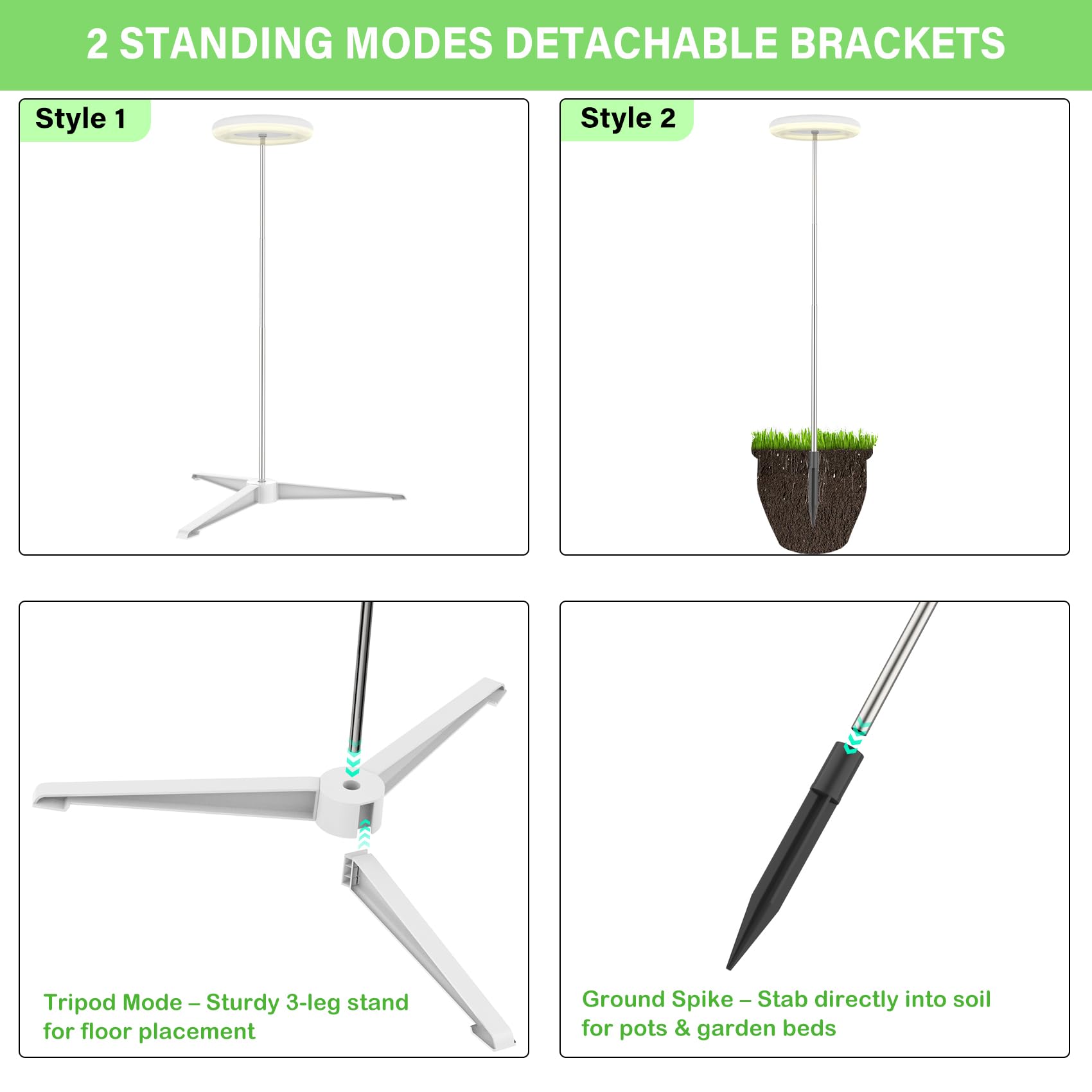 WeeaeeW adjustable pole reaches up to 1.55 m for tall and short plants