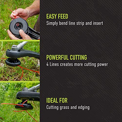 Rugged, abrasion-resistant materials support heavy trimming and edging tasks