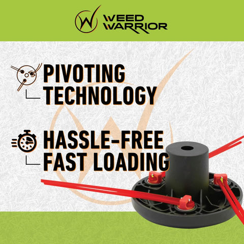 WEED WARRIOR MaxPower PivotTrim metal closeup reveals sturdy construction.