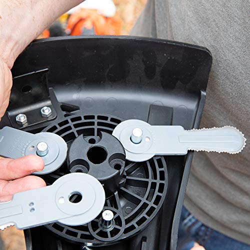WEED WARRIOR professional-grade trimmer blades built for heavy-duty landscapes.