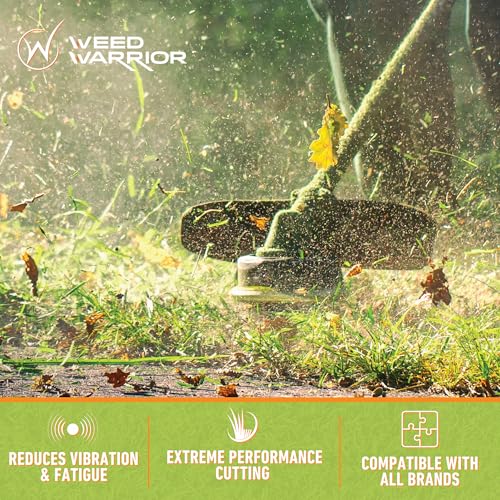 Weed Warrior Pulverizer Twist line aerodynamic design promotes steady cuts.