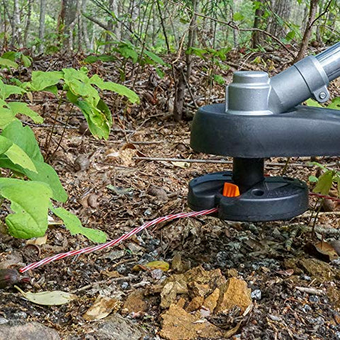 Weed Warrior Pulverizer Twist line cutting action demonstrates clean trims.