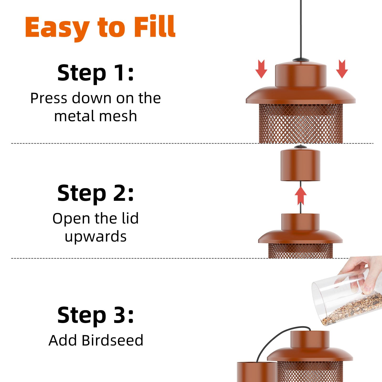 WeeFeetc durable outdoor-metal construction resists chewing and weather.