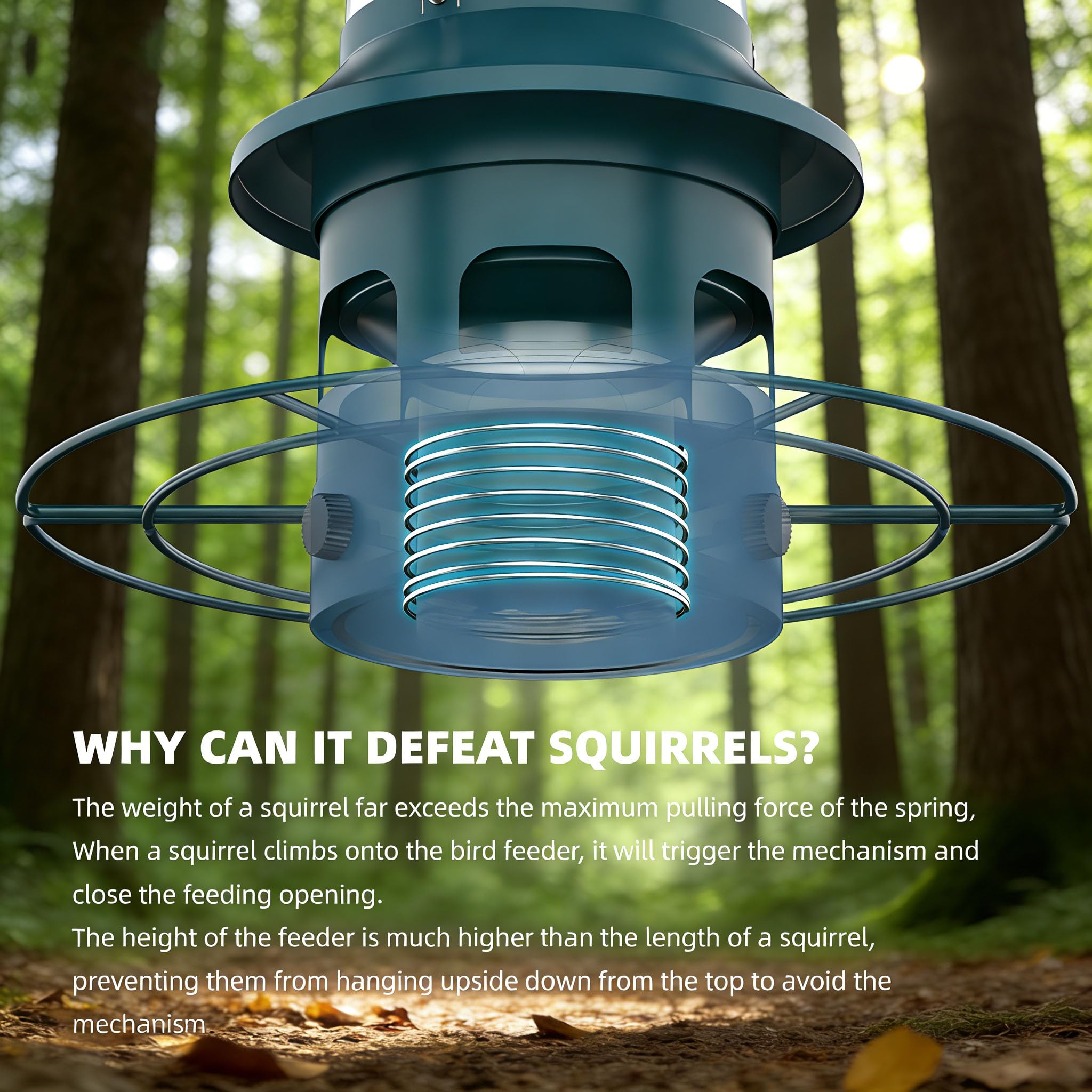 Weatherproof seed container keeps contents dry in any weather with WeeFeetc.
