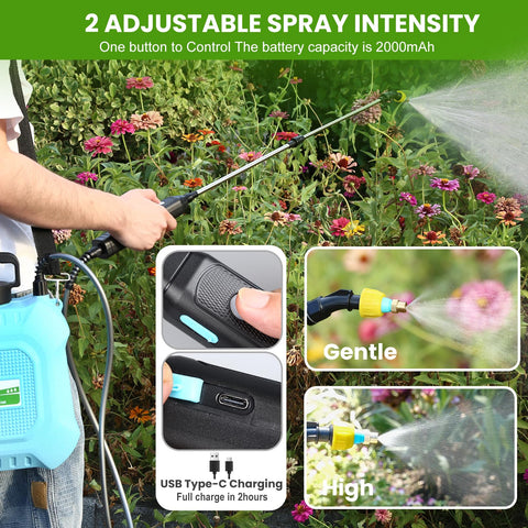 Weeflos compatible with liquids and granules like fertilizers and cleaners.