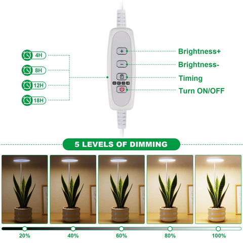 WeeLeeGoo 6000K full-spectrum LED delivers balanced light for all growth stages.
