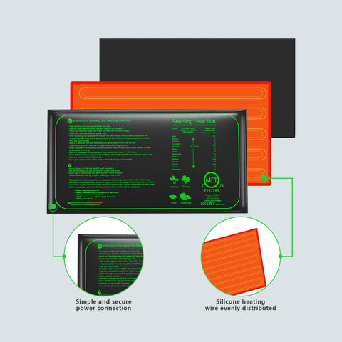 WeeLeeGoo durable PVC layer construction ensures long-lasting seed-start mats.