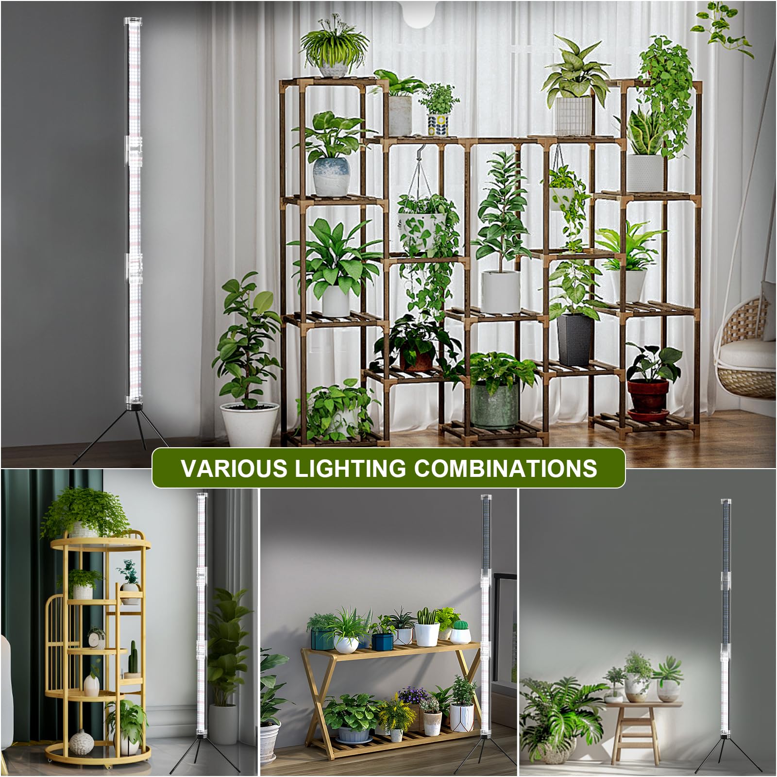 Five dimming levels and three modes enable precise light control.