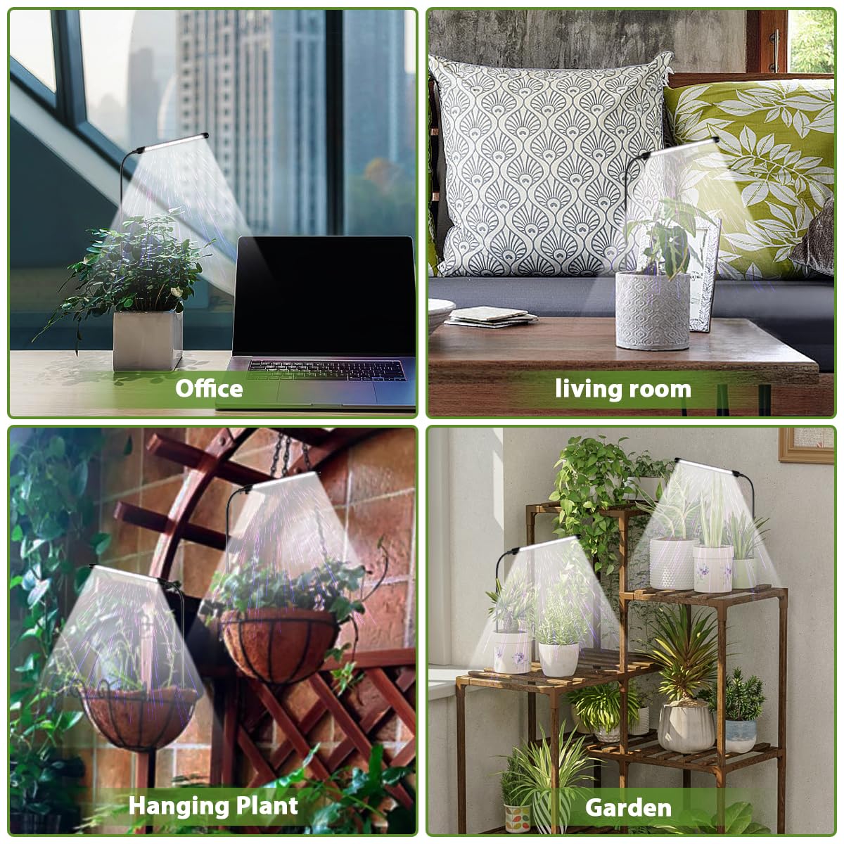 WeeLeeGoo Grow Light height adjustable pole suits bonsai and potted plants