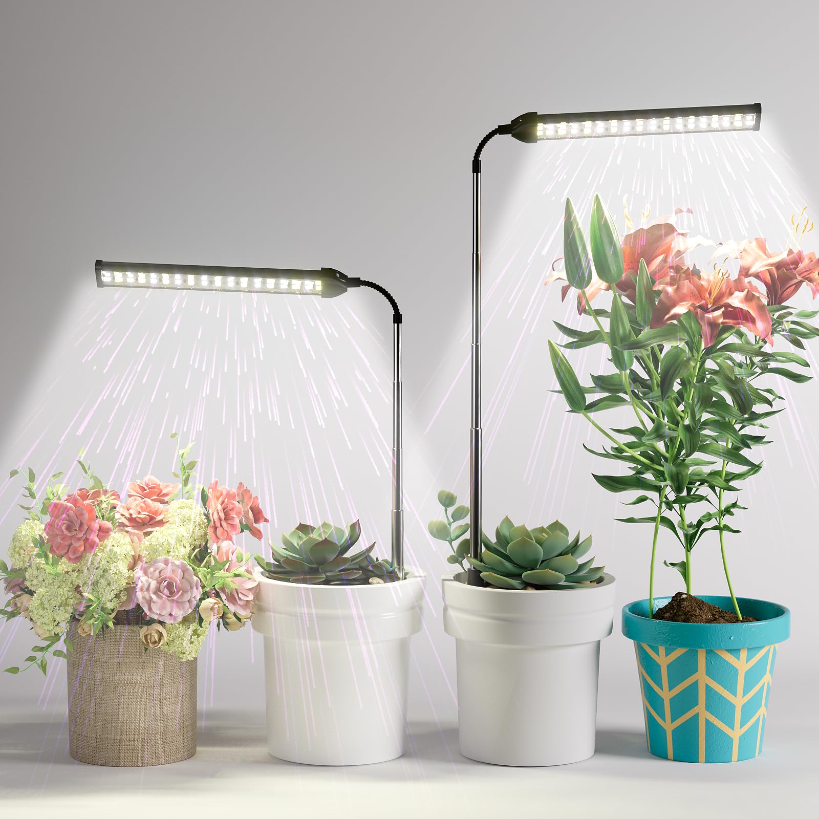 WeeLeeGoo LED Grow Light 2Pack full-spectrum panel for indoor plants.