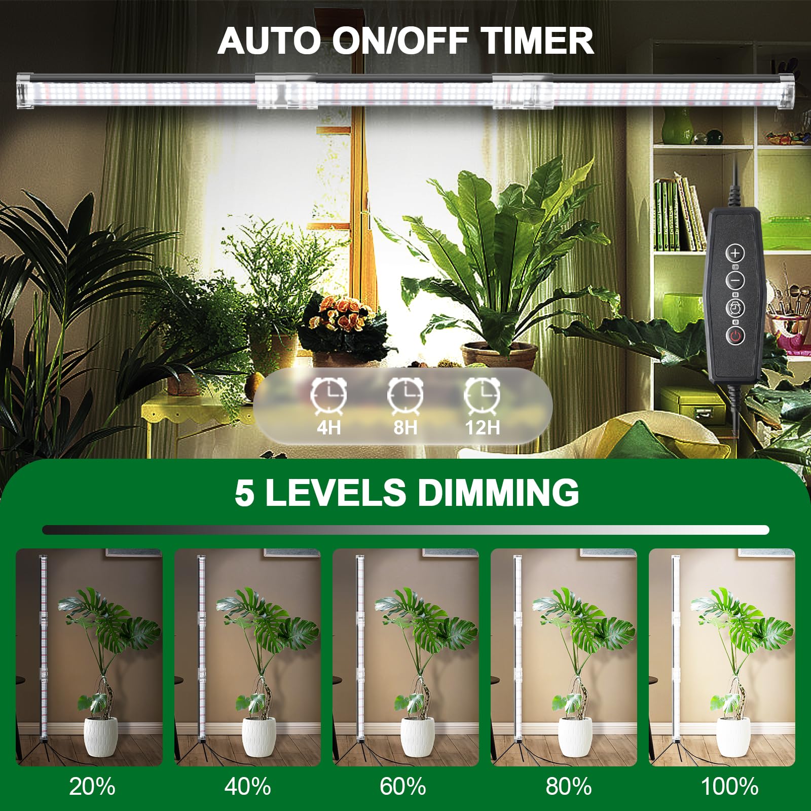 Modular design lets you splice and arrange for multiple pots and varying heights.