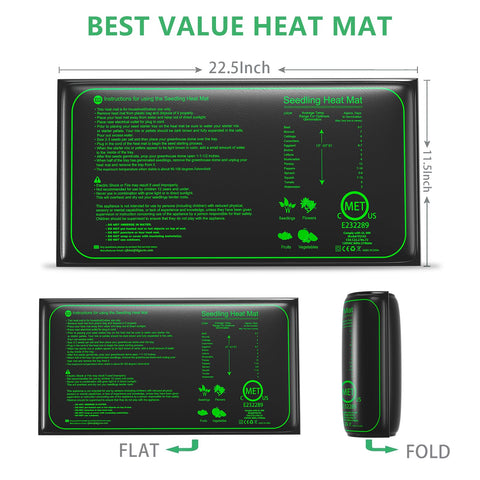 WeeLeeGoo heat mat waterproof surface easy to clean after gardening