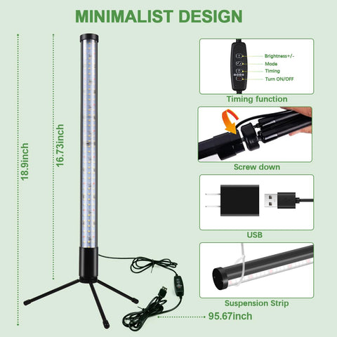 WeeLeeGoo T10 three modes and ten brightness levels for customizable indoor lighting