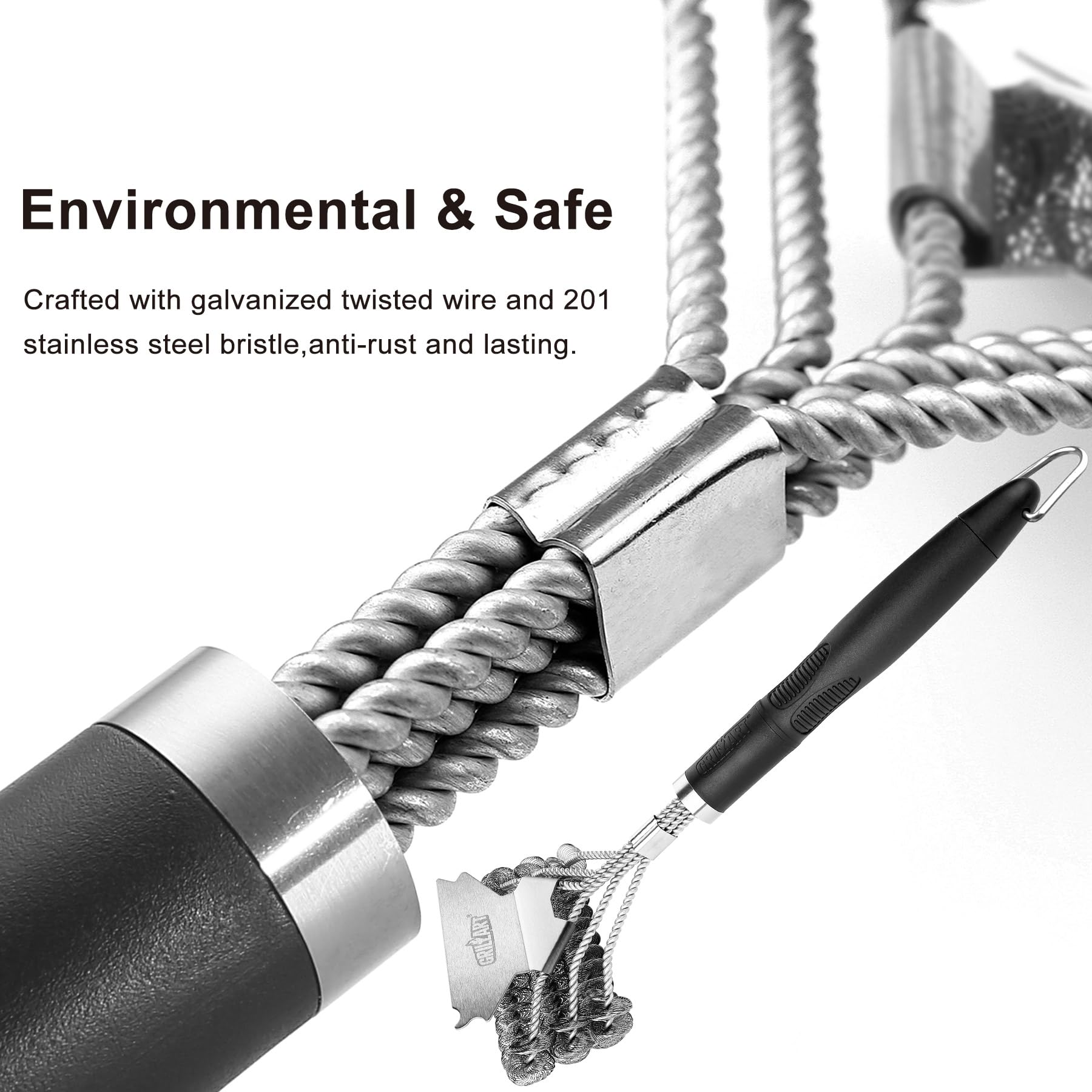 Weetiee bristle-free design with durable plastic handle for grip.