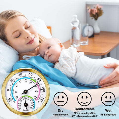 Weewooday large clear dial enables instant temperature and humidity checks.