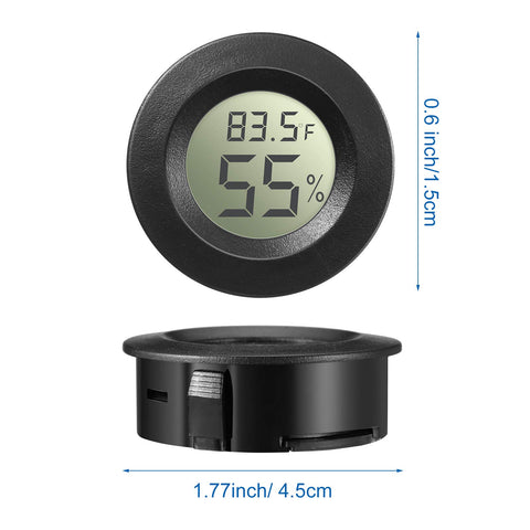 Weewooday unit back view with conversion button for Celsius or Fahrenheit.