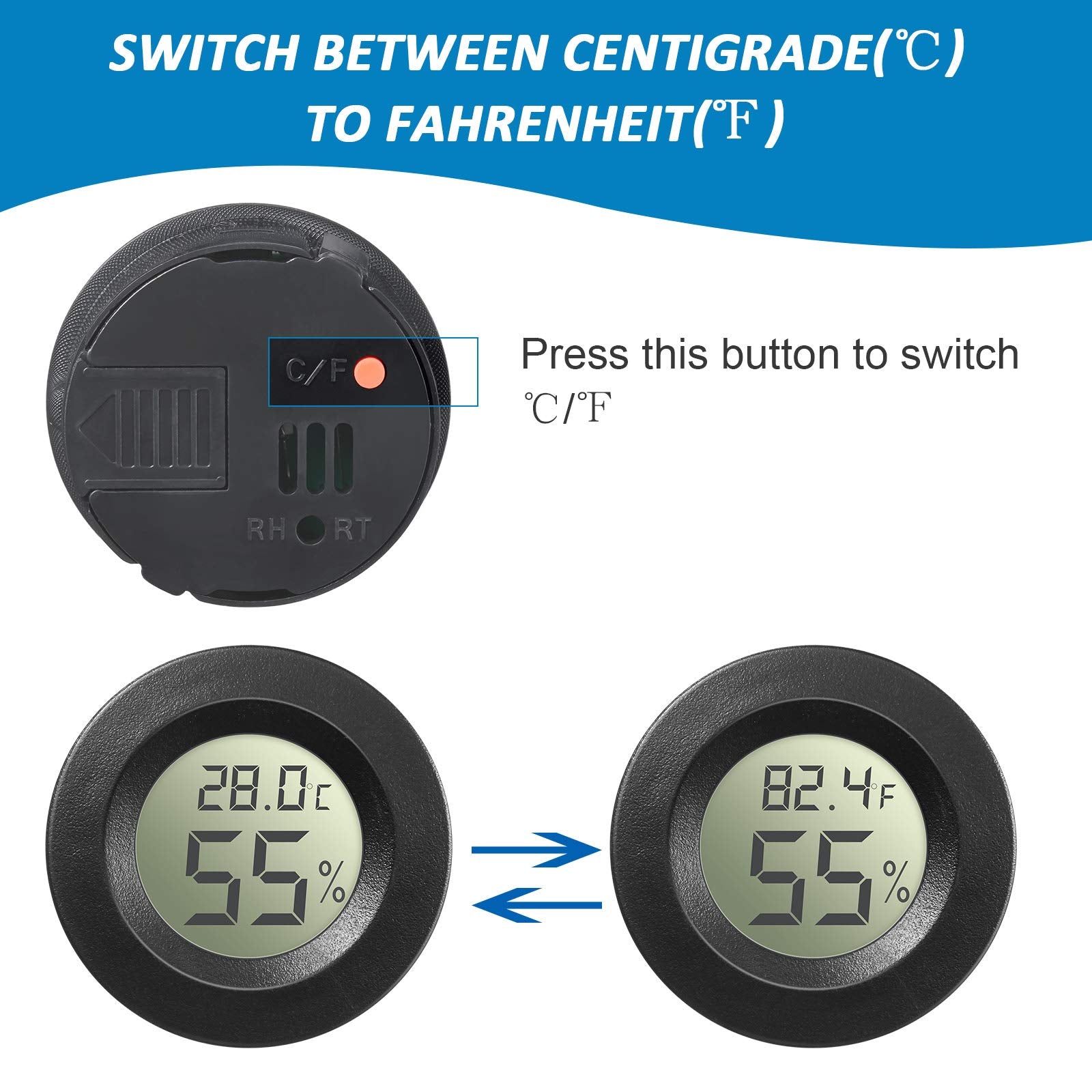 Weewooday outdoor indoor use gauge in greenhouse setting.