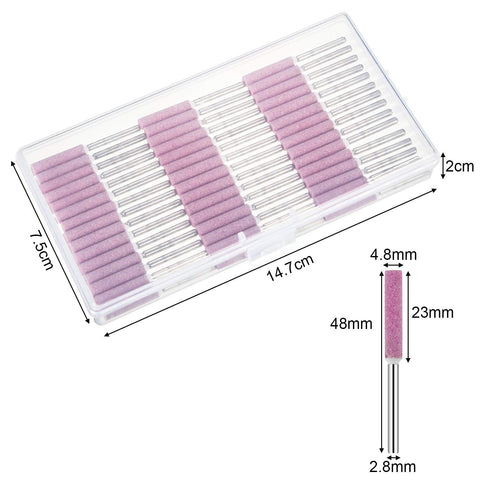 Weewooday pink grinding head 3/16 inch for precise deburring