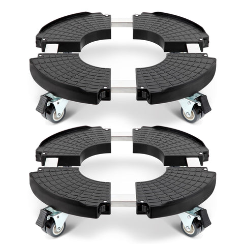 WEIBIDA plant caddy with wheels enables easy mobility for large planters.