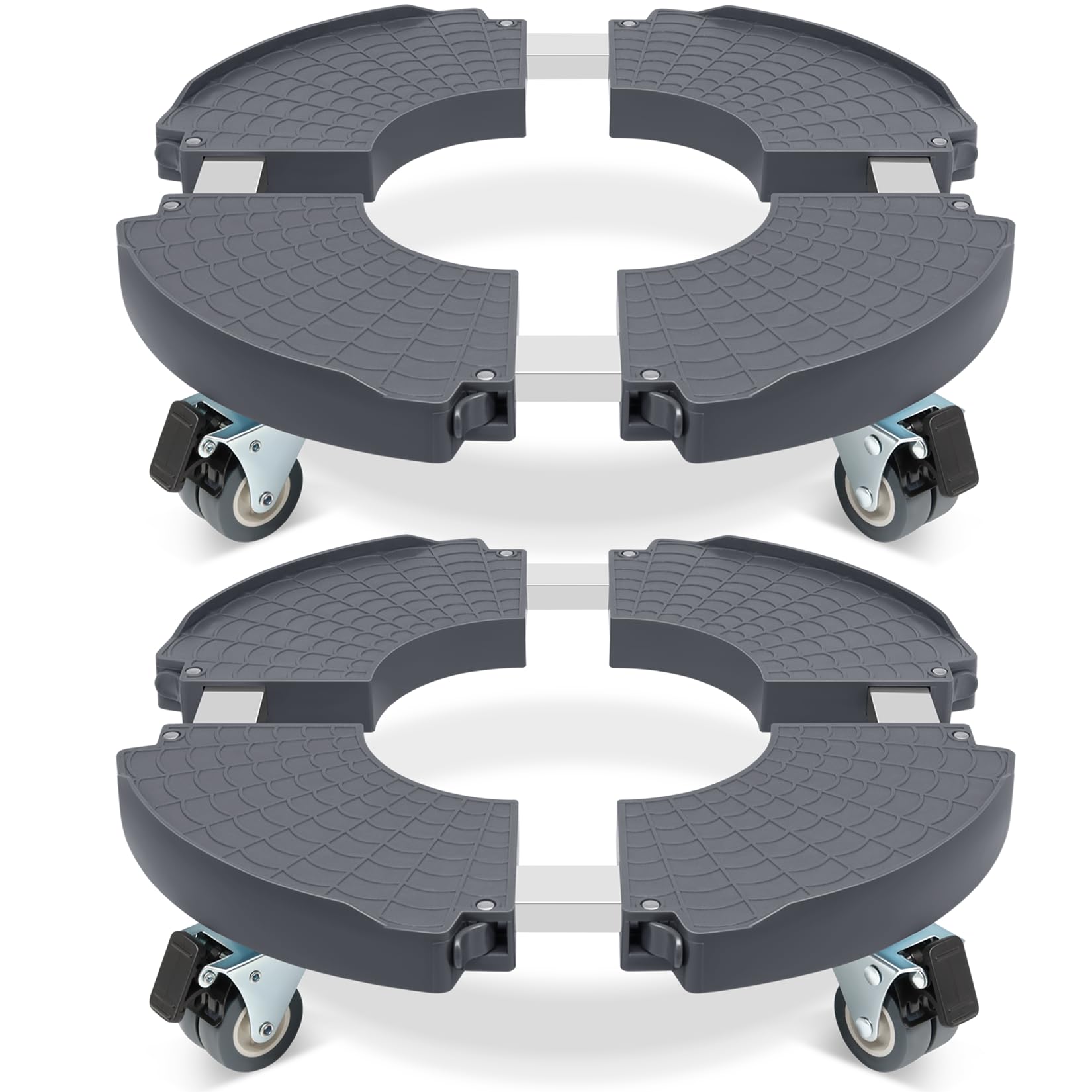WEIBIDA round dolly with wheels for easy repositioning of large pots
