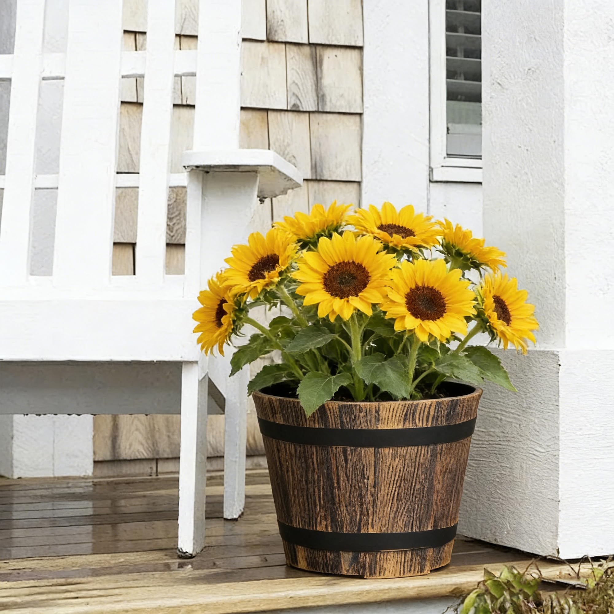 WEICHENGXING 7-inch planter supports kitchen herb gardens and decor.