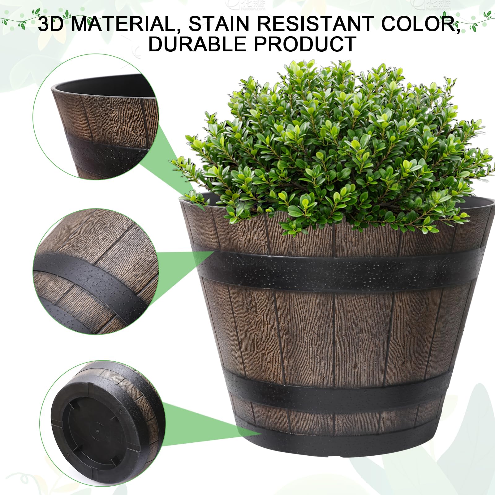 WEICHENGXING lightweight weather-resistant planter simplifies outdoor setup and maintenance