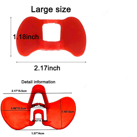 Weilan pinless peepers side view durable red poultry spectacles for pecking control