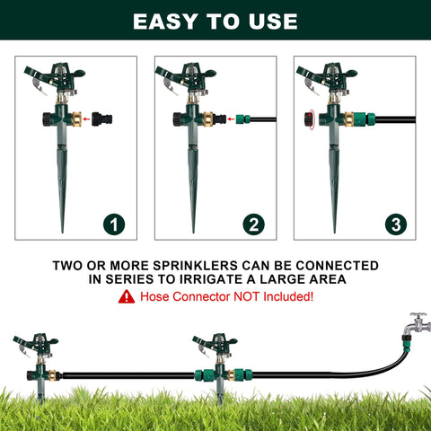 Weillsnow adjustable spray angle sprinkler tailors coverage for corners and beds