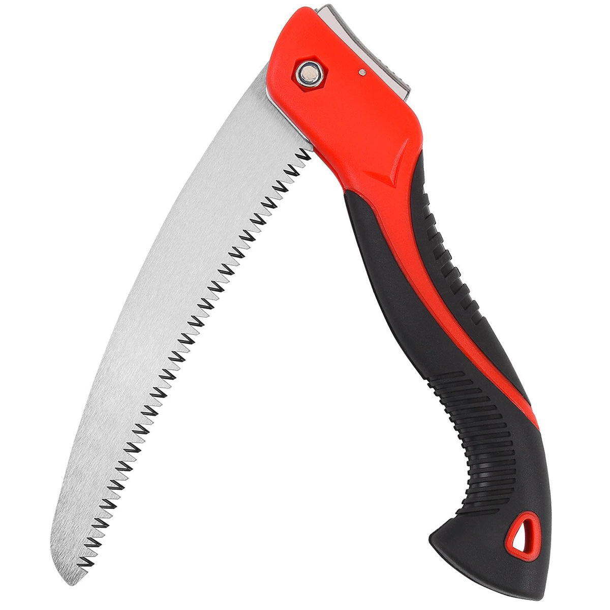 WEIMELTOY pruning saw with blade exposed for cutting thick branches.