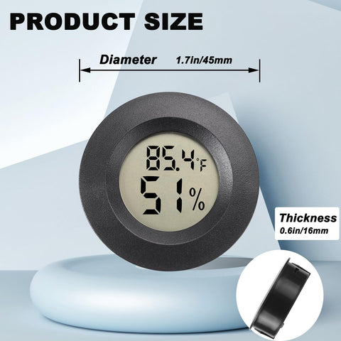 WEIMELTOY dual-purpose meter shows temperature and humidity for precise monitoring.