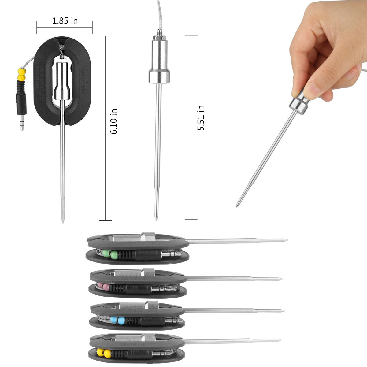 Weinas colour-coded probes help track multiple meats at once
