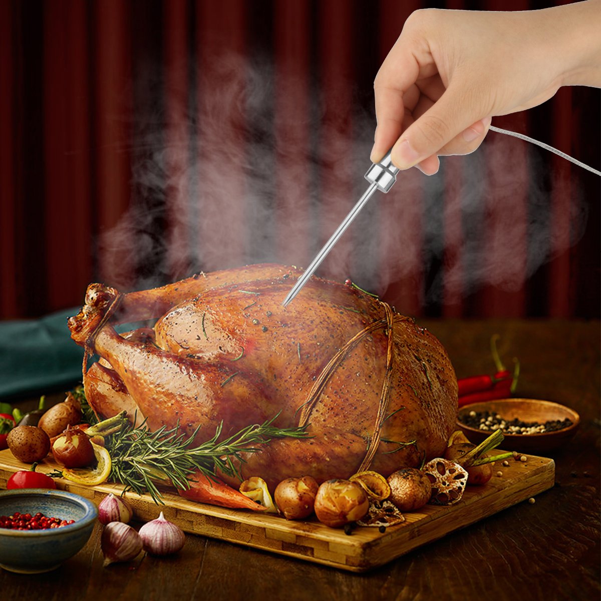 Weinas probe length of 4.7 inches for accurate meat testing