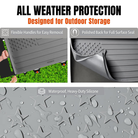 WEISSBOX edge skirt protects griddle edges and prevents air pockets.