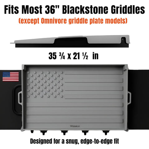 WEISSBOX embossed American flag design adds grip and bold style.