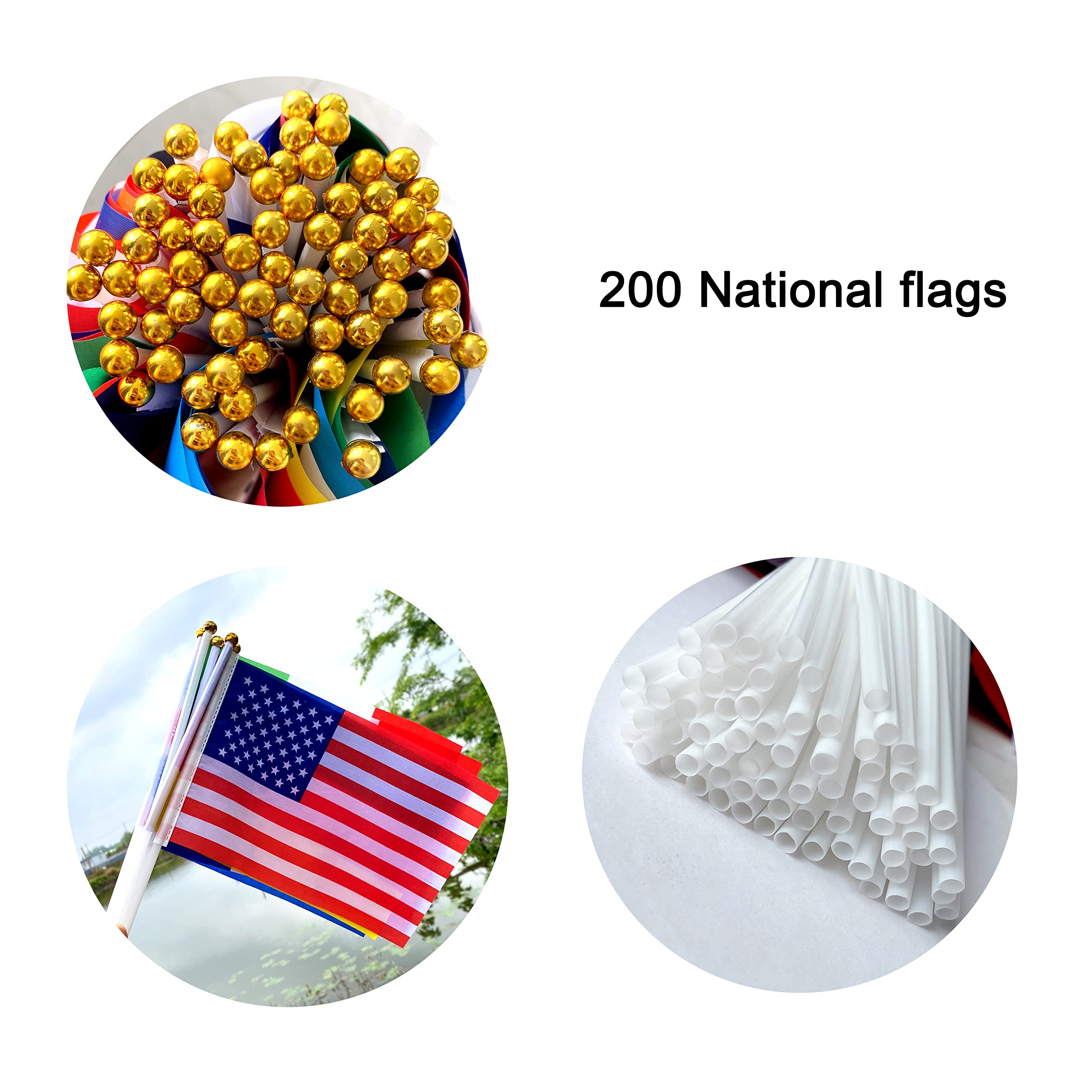 WEITBF polyester flags withstand rain and shine at parades and parties
