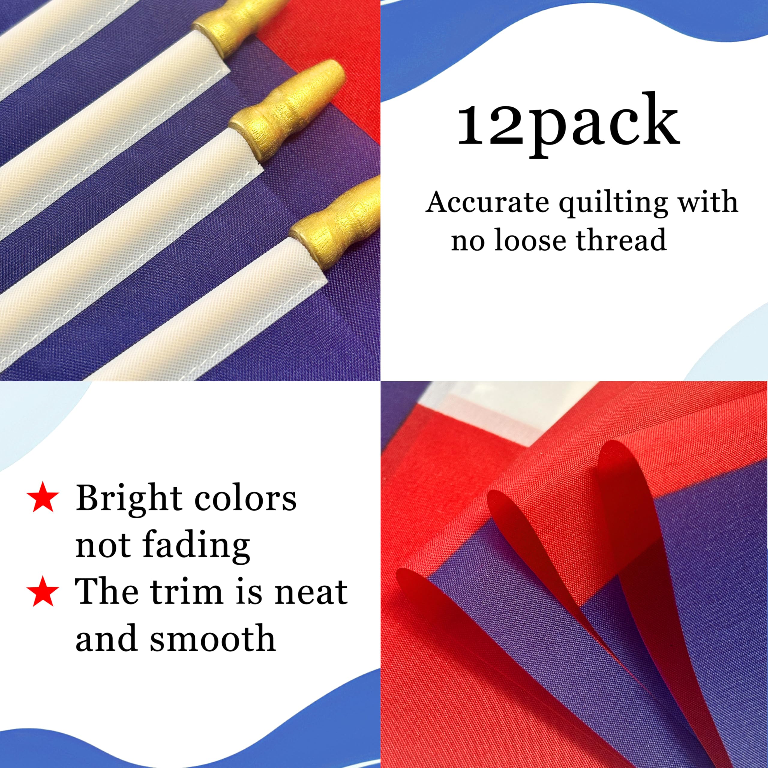 WEITBF durable polyester Texas flag suitable for rain or shine.