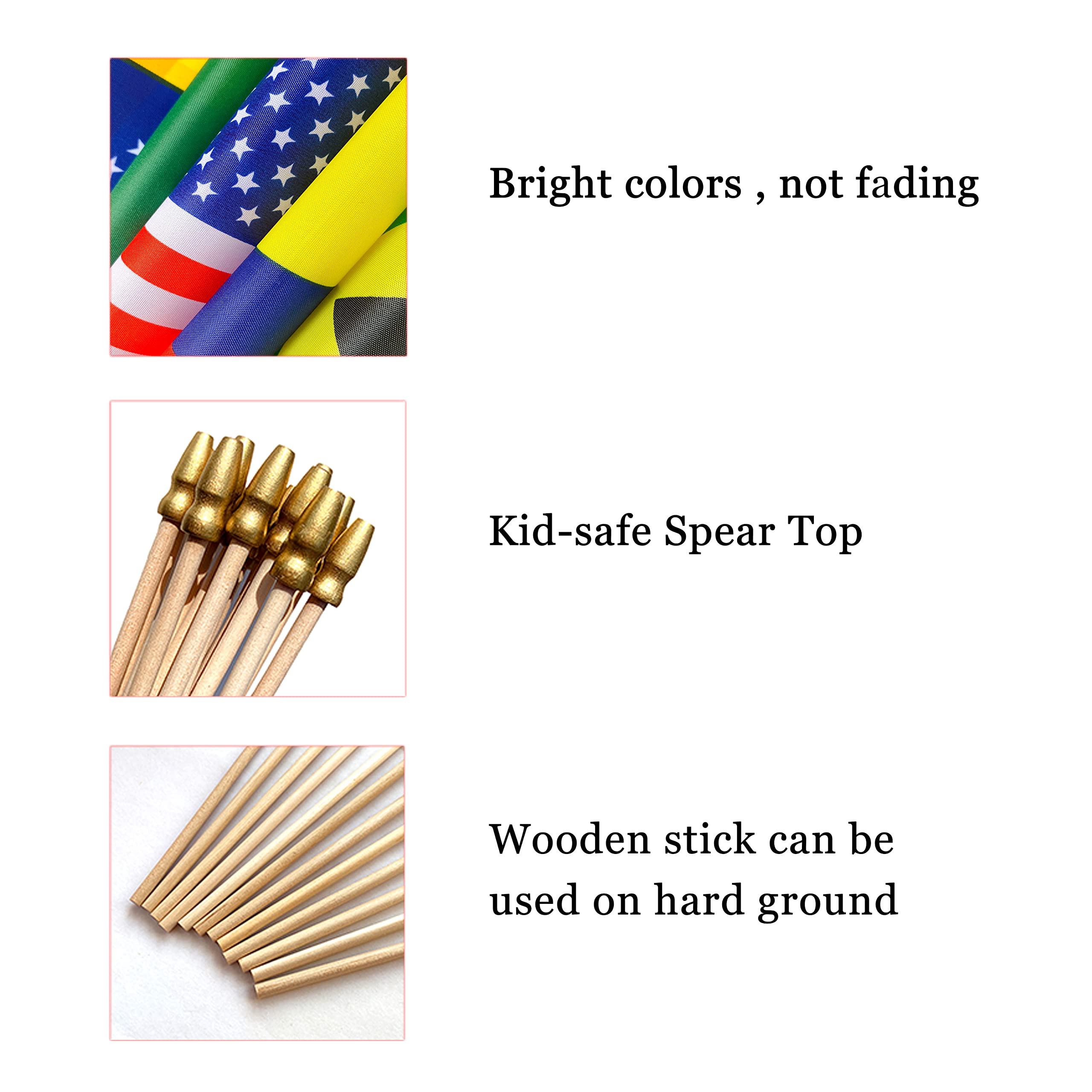 WEITBF indoor-outdoor decor flags with fade-resistant dyes.