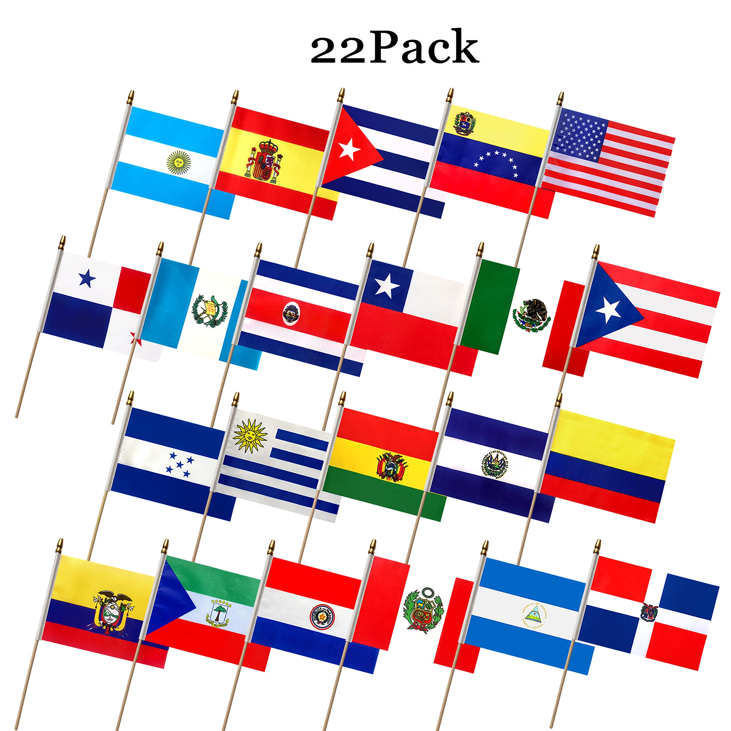 WEITBF table display flags ideal for centerpieces and small events.