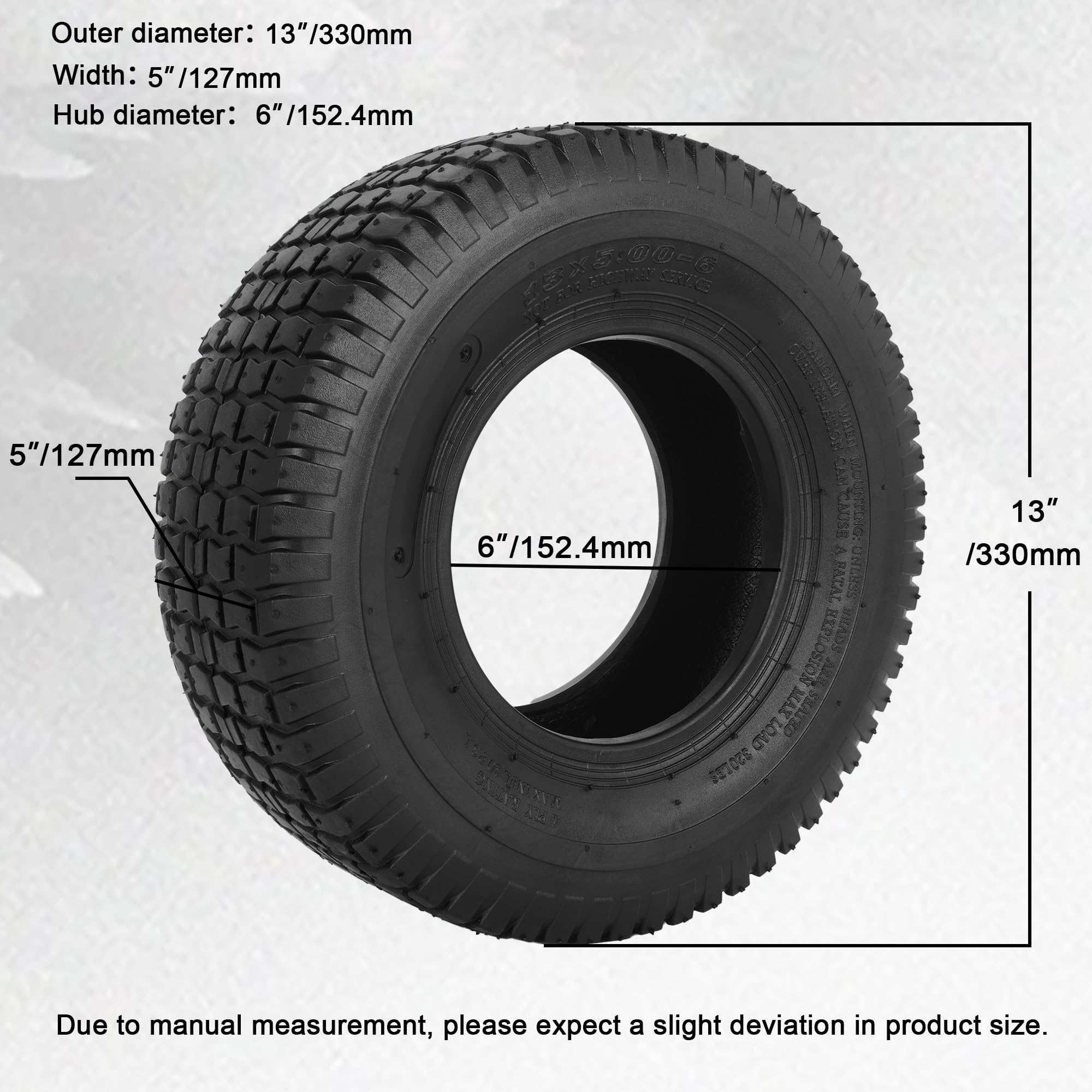 WEIYINGSI 13x5-00-6 inner-tube ensuring reliable air seal for steady rides