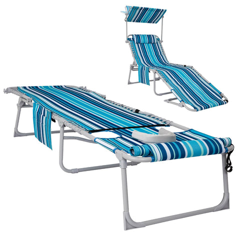 WEJOY 3-in-1 tanning chair with face-hole and padded cradle for relaxed sunbathing.