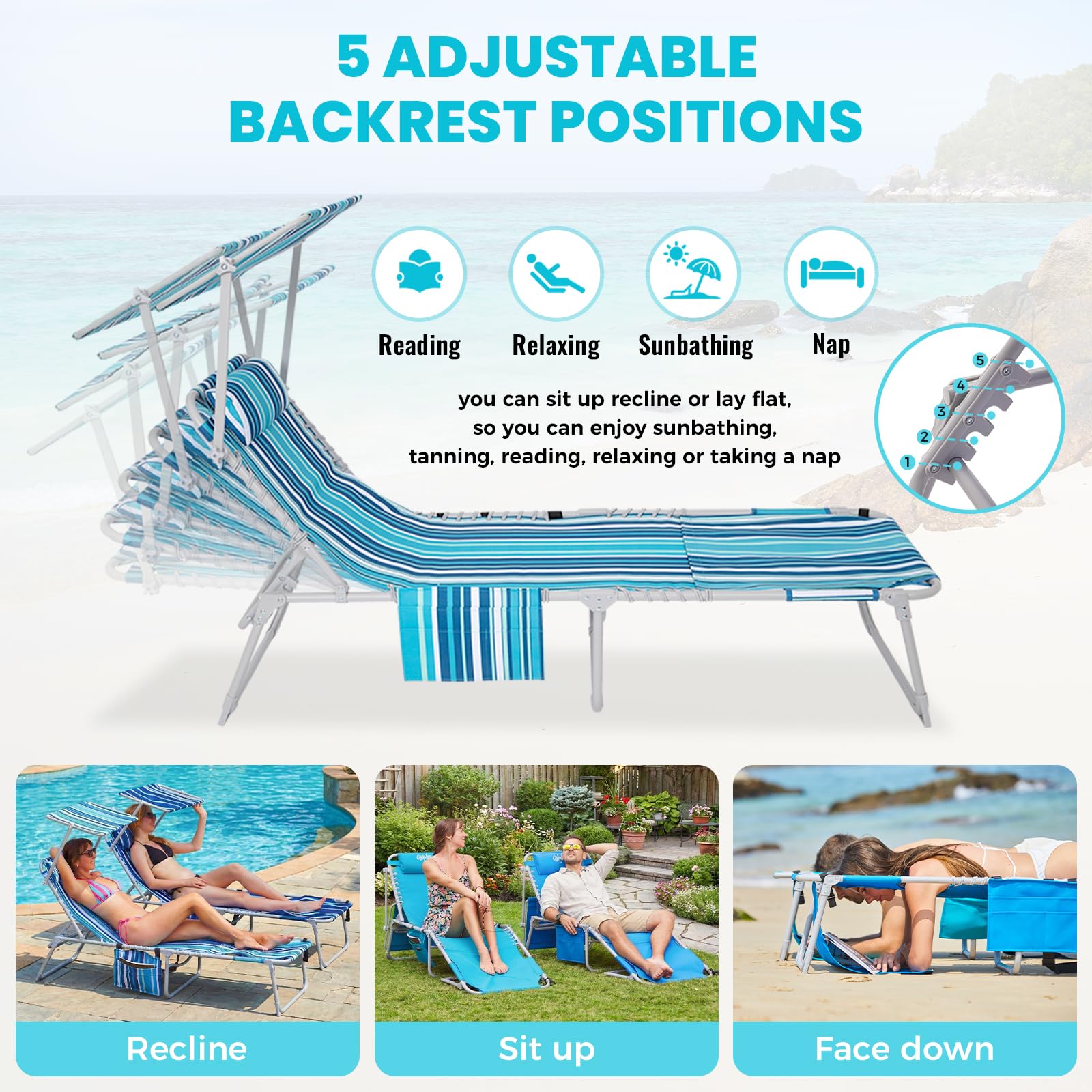 WEJOY ergonomic suspension seat contours to your body for stable comfort.