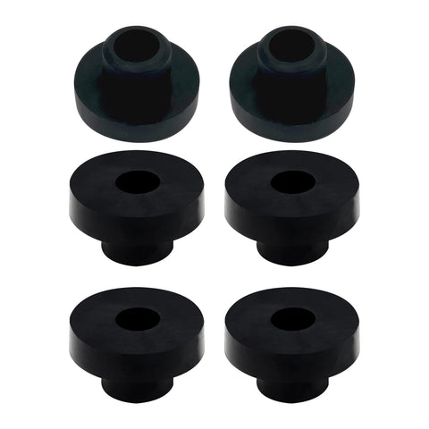 Welandya six-piece fuel tank grommet set for durable mounting.