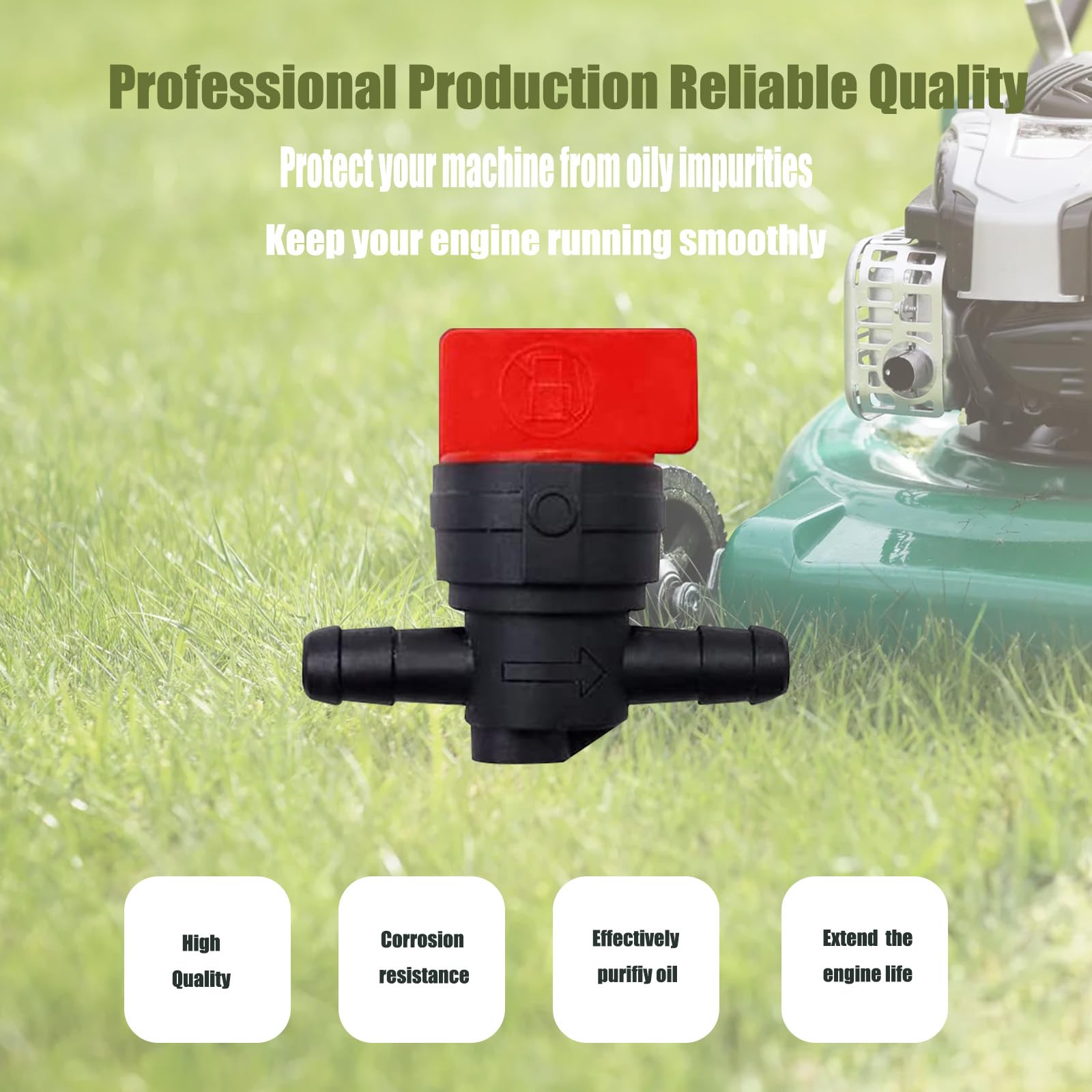Welandya fuel valve with clamps offers quick setup for small engines
